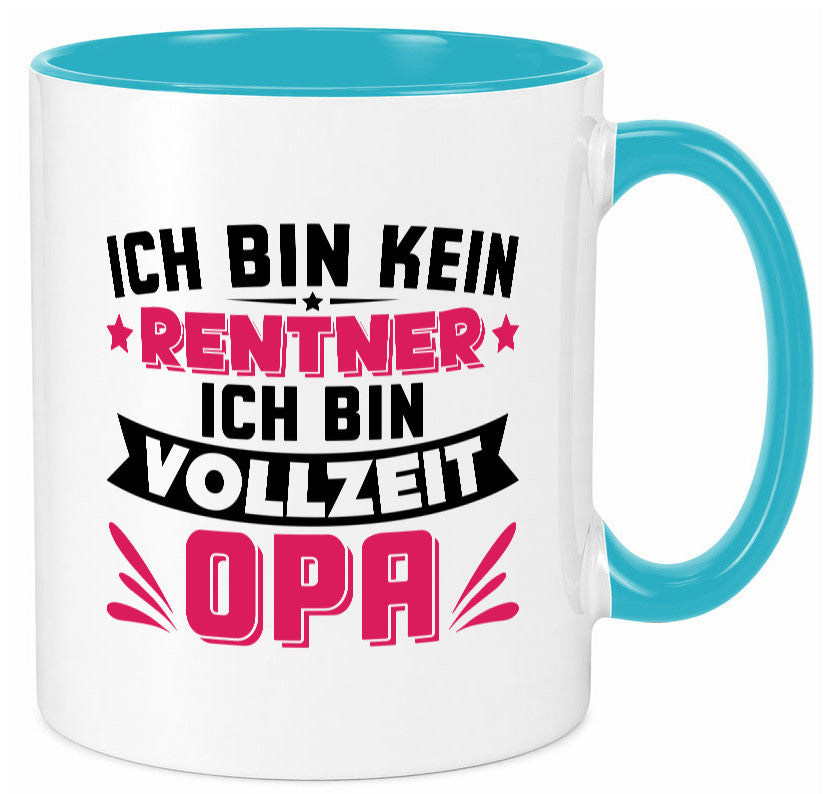 Ich bin vollzeit Opa | Rentner Ruhestand Großvater v2 Humor Familie Tasse