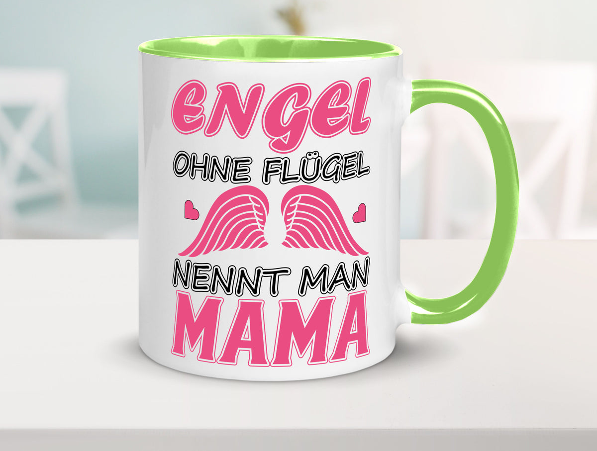 Mama Engel Humor Familie Geschenkidee Tasse