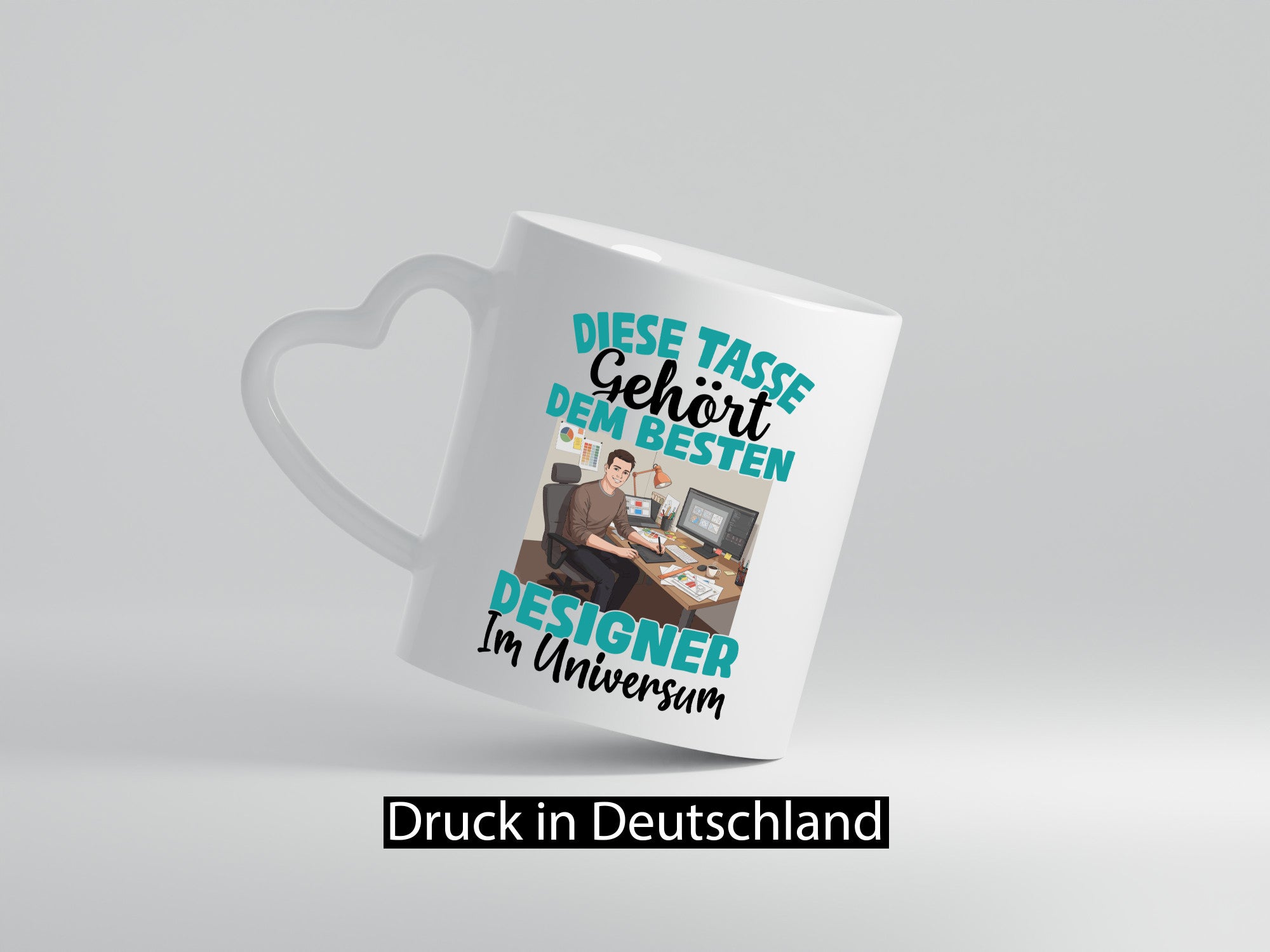 Im Universum: Designer Beruf | Mode lustig Arbeit Kollegen Büro Geschenk Tasse