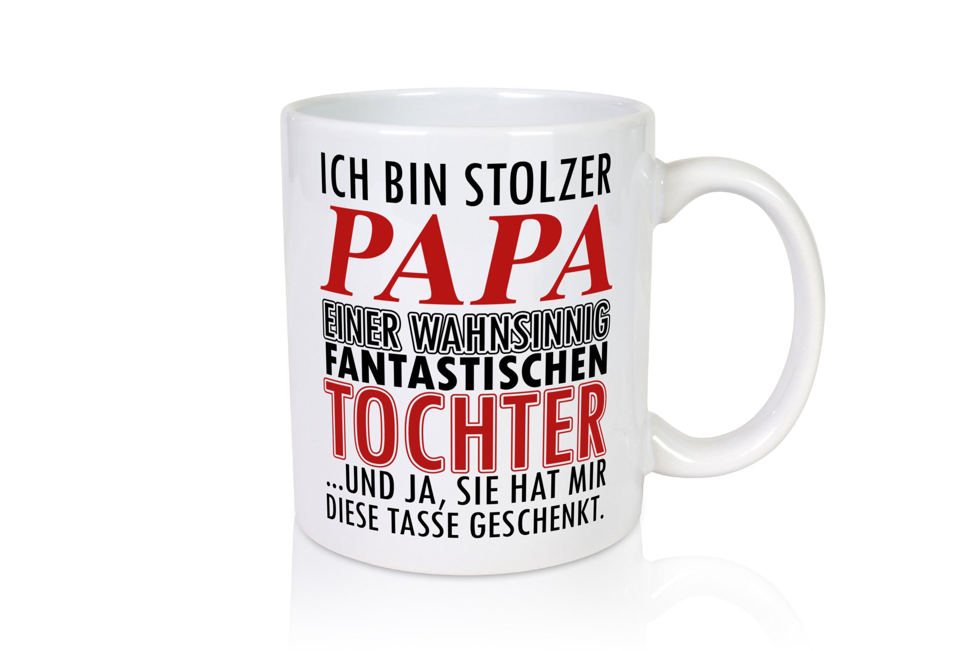 Stolzer Vater v2 lustiger Spruch Geschenk Familie Geschenkidee Tasse