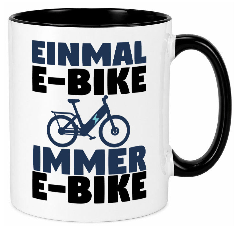 E-Bike Fahrer | Radfahrer Tasse Fahrrad Elektrorad lustiger Spruch Geschenk