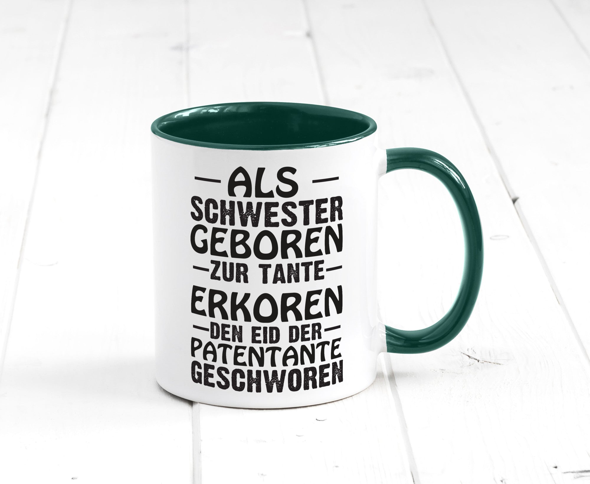 Eid der Patentante | Tante Tasse Schwester Humor lustig Geschenkidee Geschenk