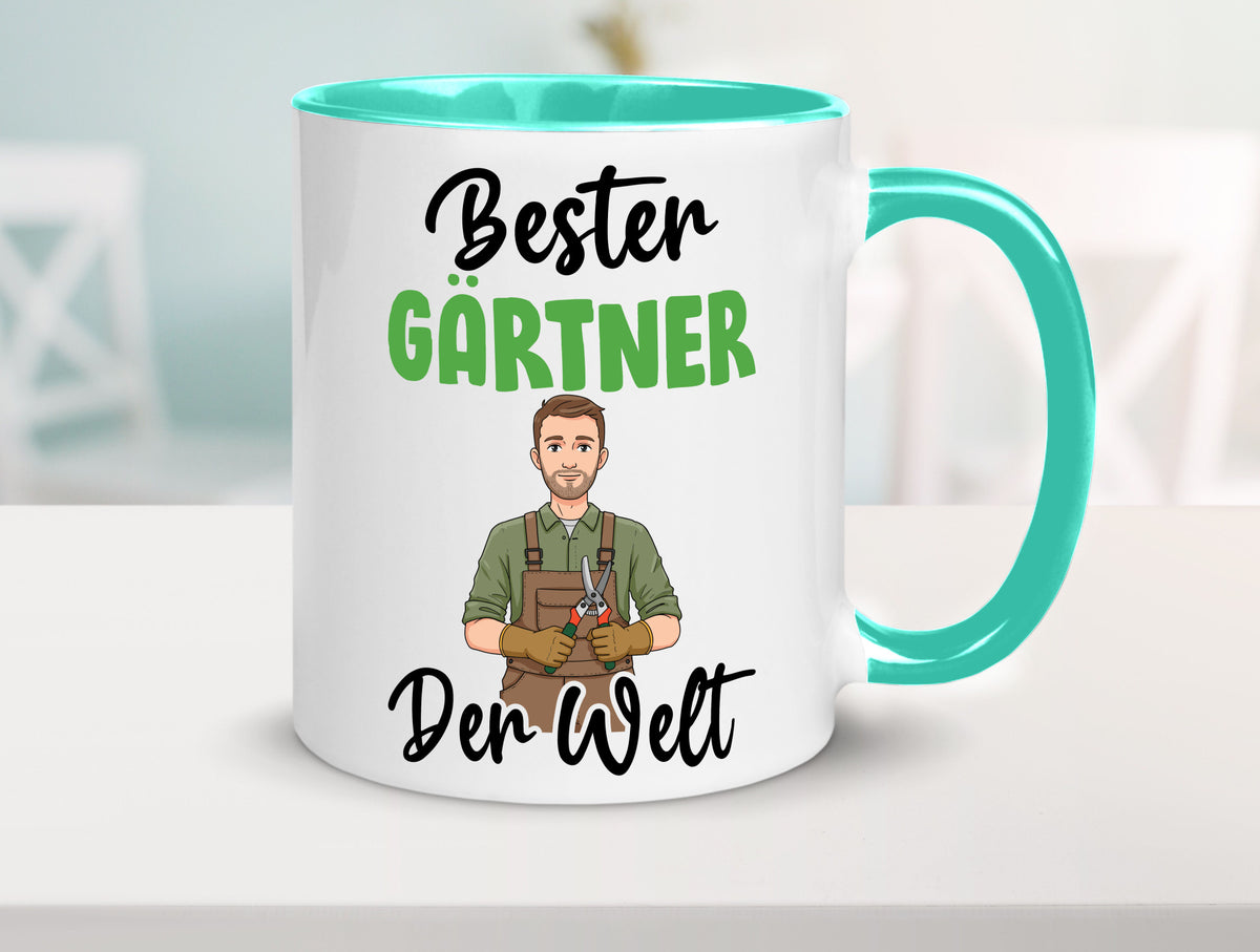 Bester Gärtner | Gartenbau v2 Geschenk Humor Geschenkidee lustiger Spruch Tasse