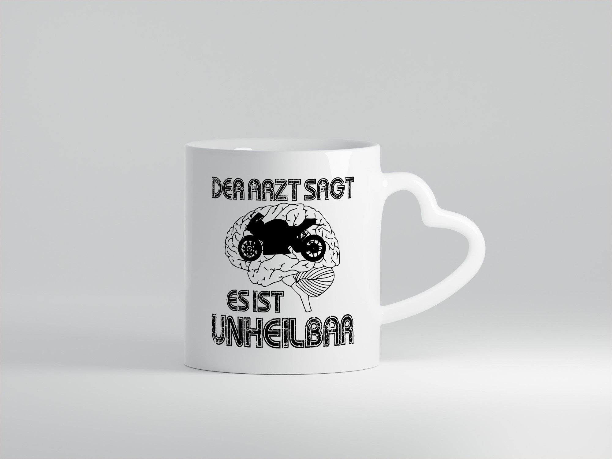 Unheilbar | Motorrad Biker lustig Humor Geschenkidee Geschenk Tasse