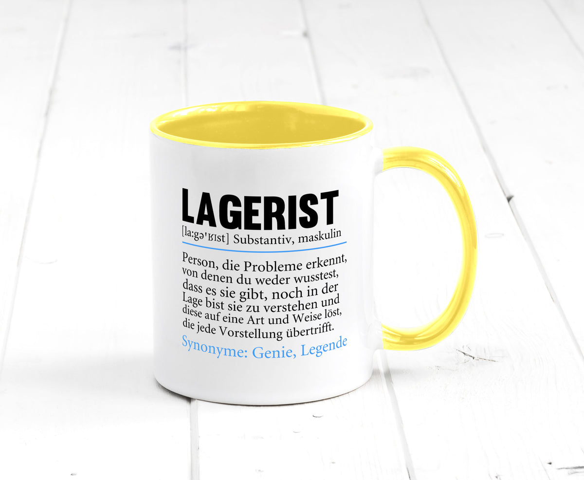 Lagerist | Spruch Beruf Lageristen Lager Arbeiter lustiger Geschenk Arbeit Tasse