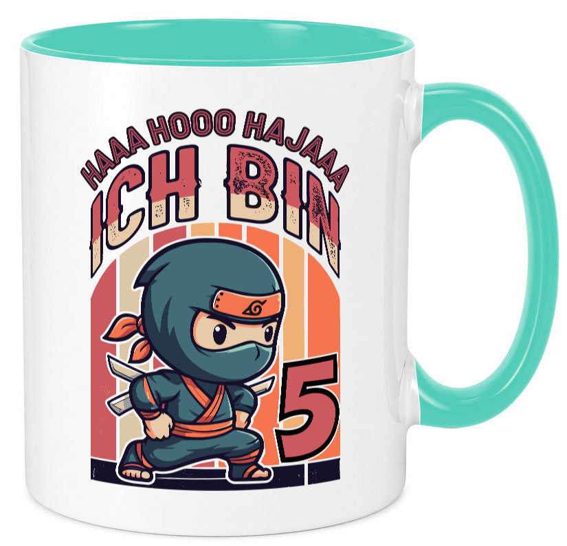 5. Geburtstag | Ninja Junge 5 Jahre Humor Geschenkidee Tasse