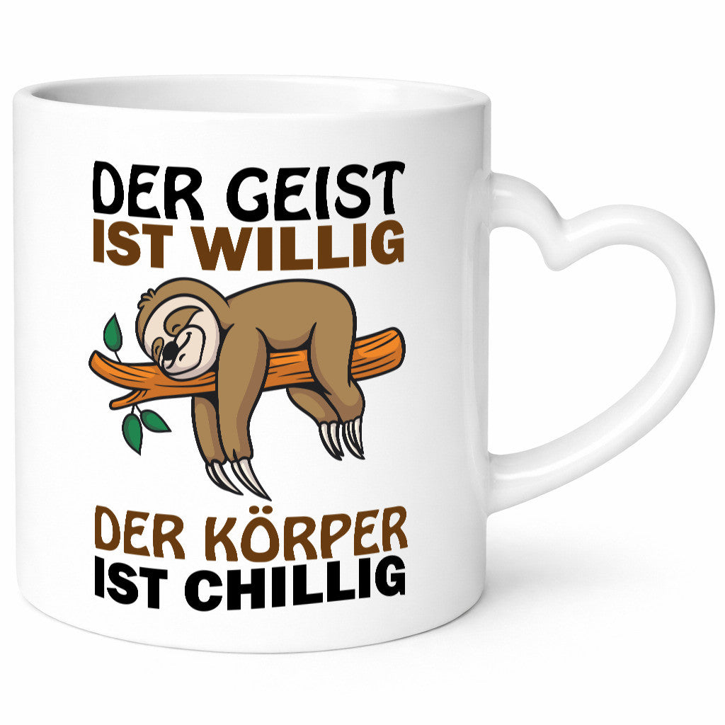 Chilliger Körper Geschenk Humor Geschenkidee lustiger Spruch Tasse
