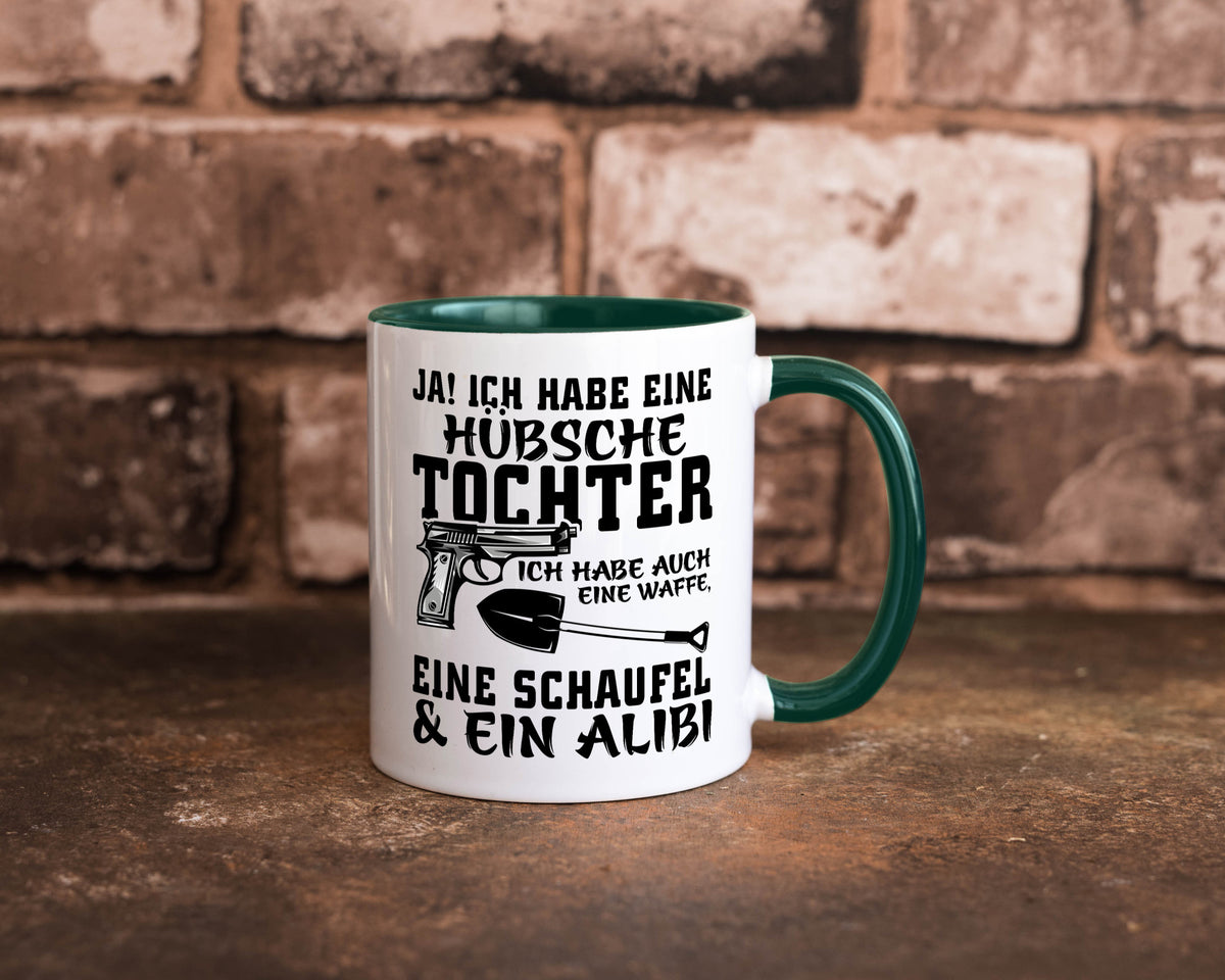Hübsche Tochter Geschenk Familie Geschenkidee lustiger Spruch Tasse