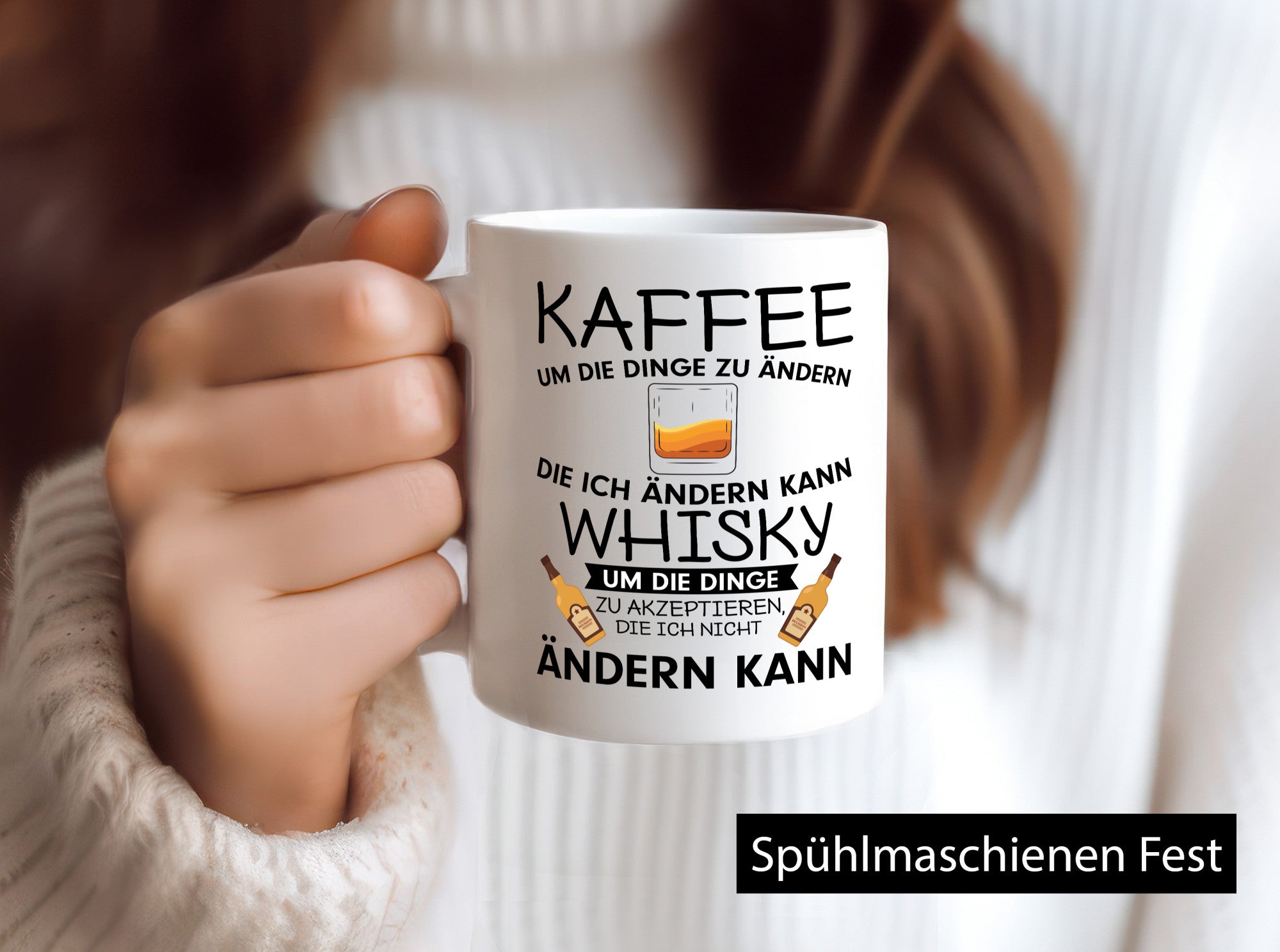Whisky Trinker Tasse | Kaffee Spruch Büro Kollegen Geschenkidee Arbeit Humor