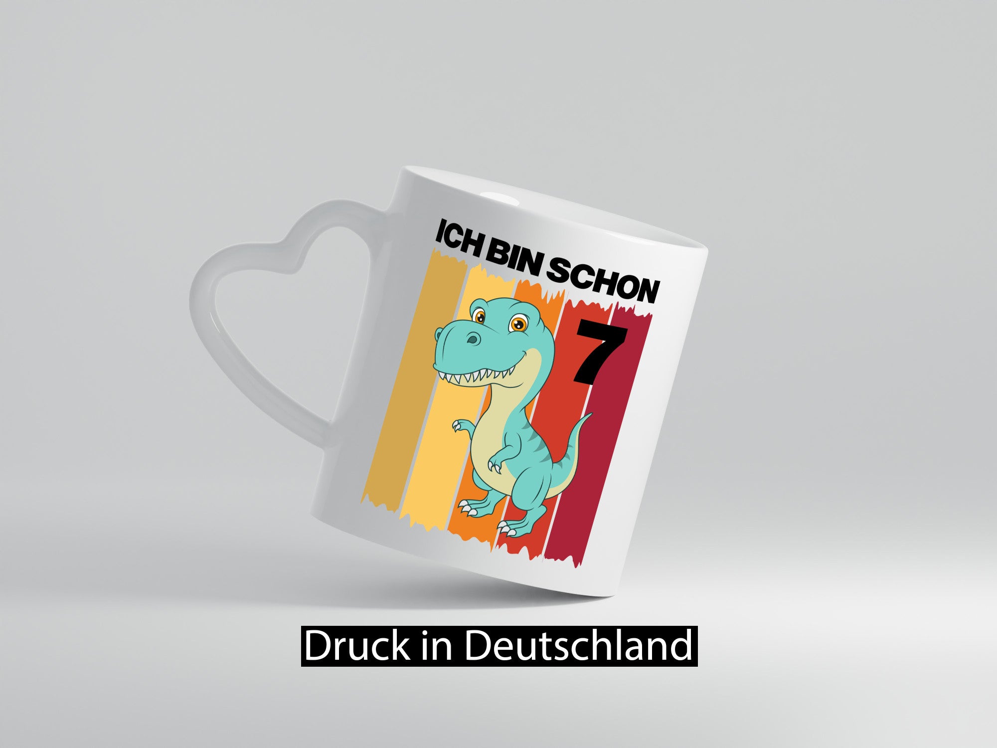 7. Geburtstag | 7 Jahre Dinosaurier lustiger Spruch Geschenk Geschenkidee Tasse