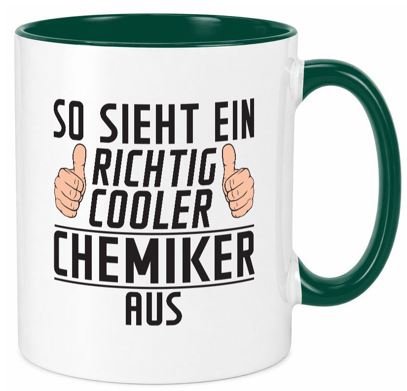 Richtig Cooler Chemiker | Chemie Labor Wissenschaft lustig Humor Geschenkidee Tasse