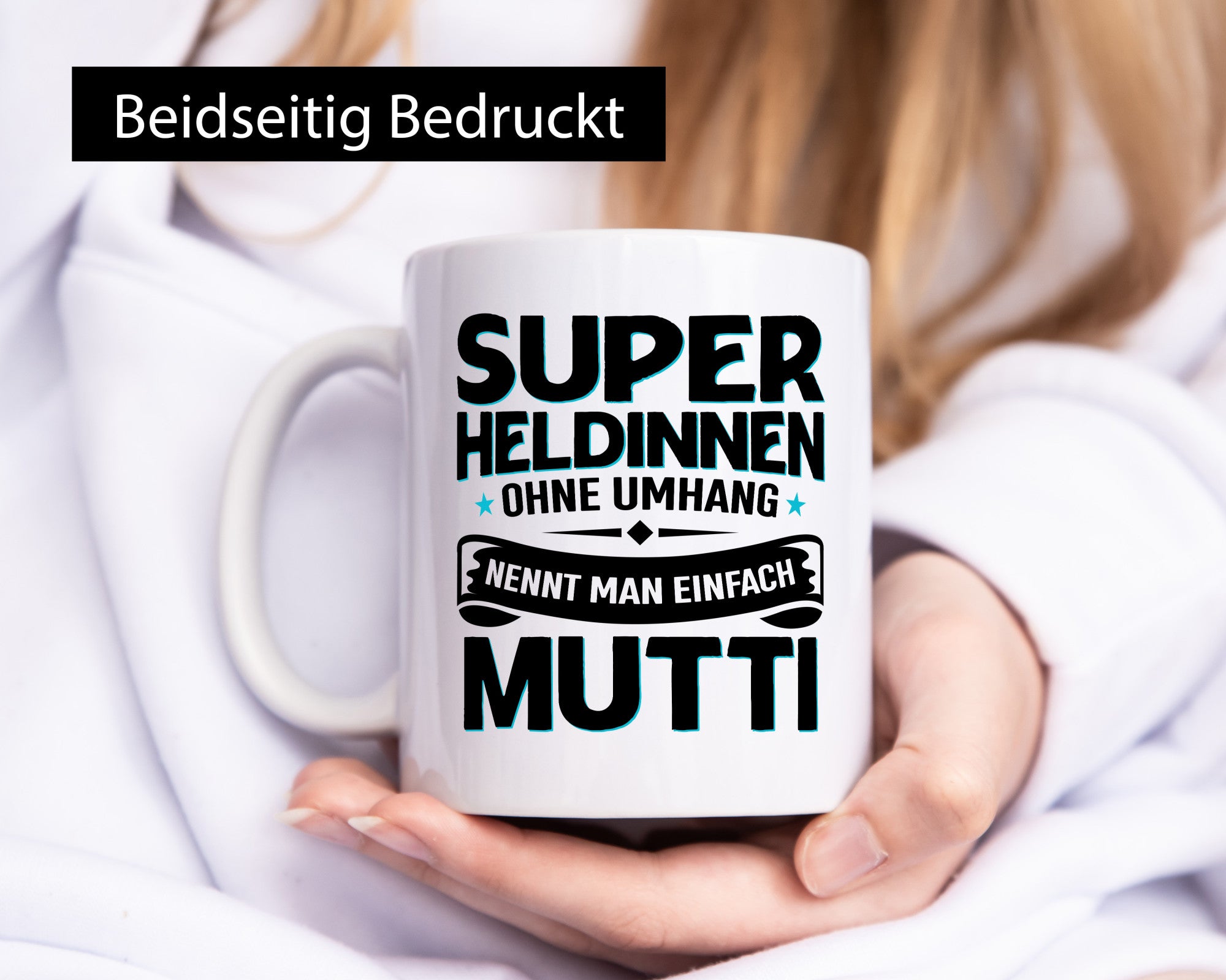 Superheldin ohne Umhang nennt man Mutti | Muttertag Geschenk Familie