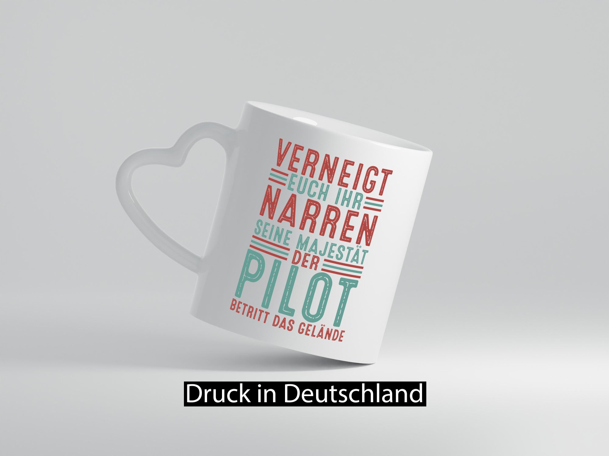 Verneigt euch: Pilot | Flugzeug Piloten Geschenkidee Humor Tasse