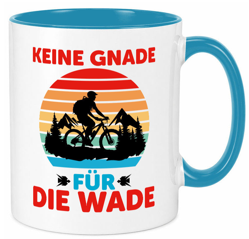 Keine Knade für die Wade | BMX Renrad Biker v2 lustig Humor Geschenkidee Tasse