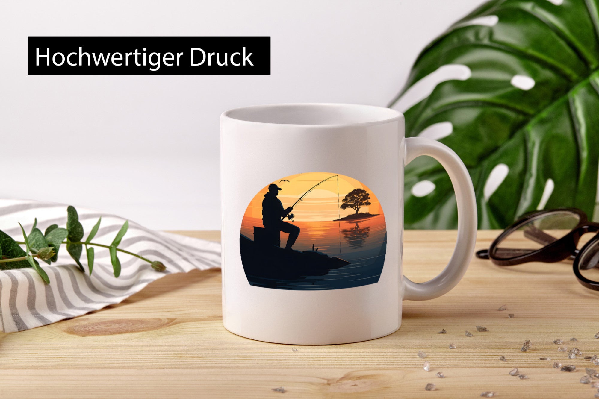 Angler | Sonnenuntergang Fischer Fische Angeln v2 Geschenk Humor Geschenkidee