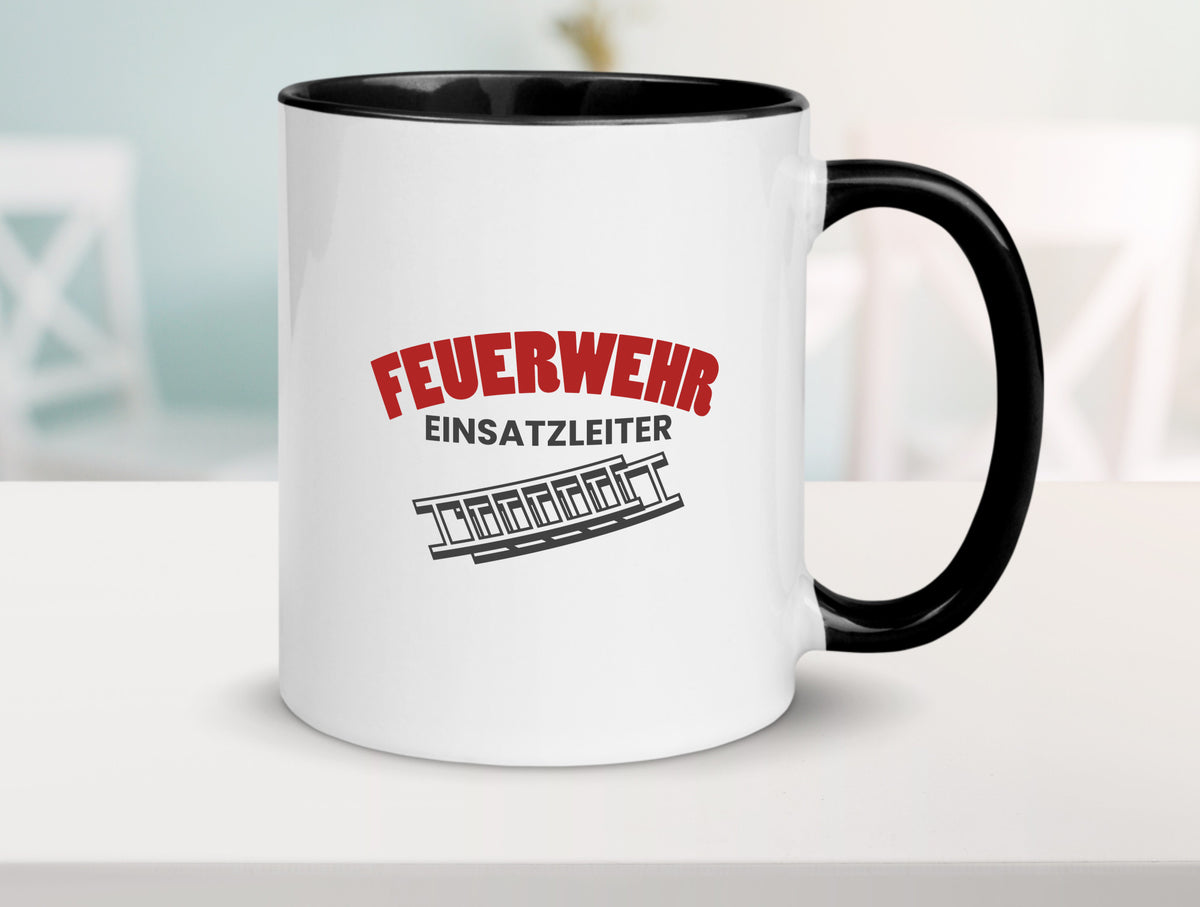 Feuerweher Einsatzleiter | Feuerwehrmann Feuerlöscher Geschenk Humor Tasse