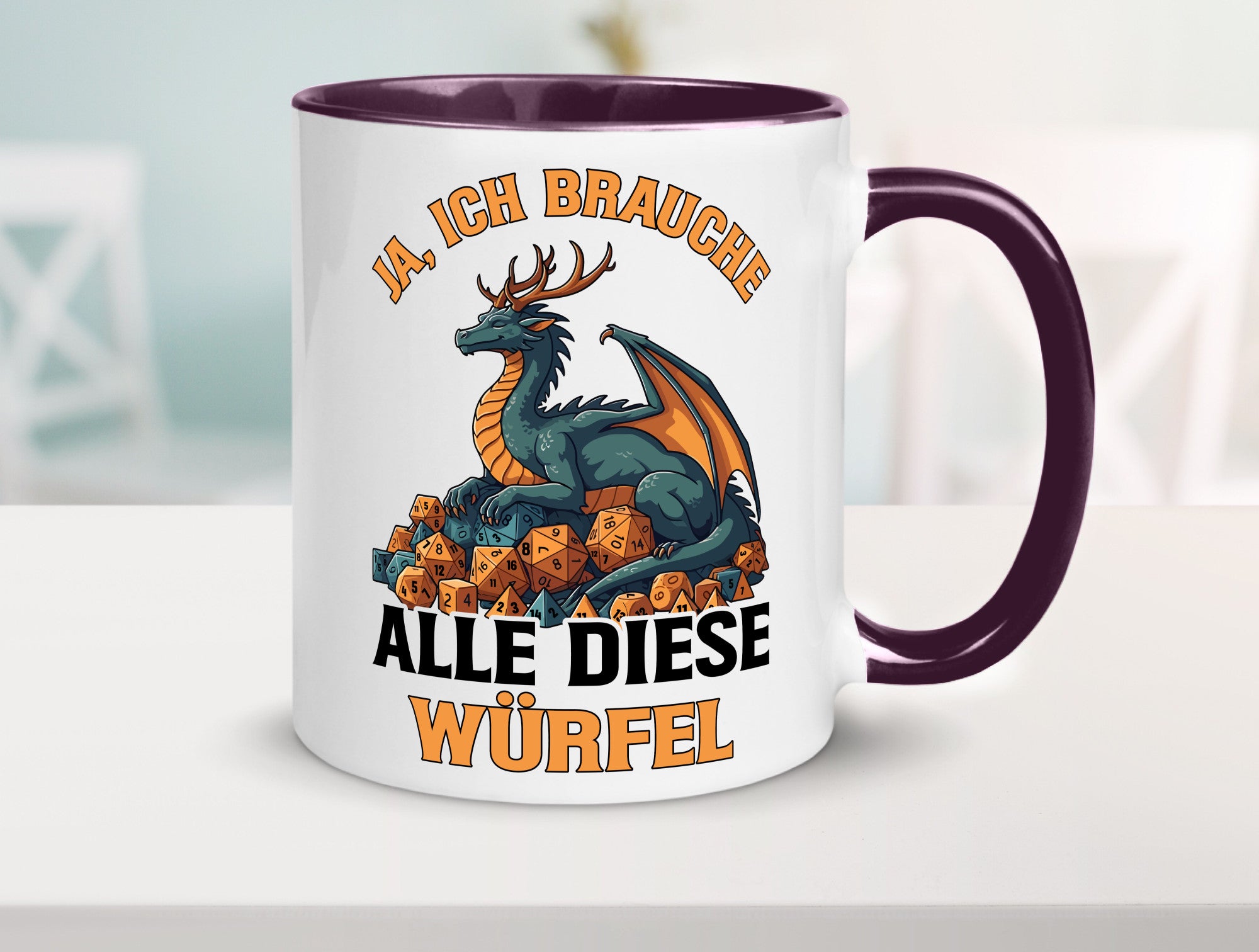 Ja ich brauche alle diese Würfel | Drache Rollenspiel v2 Geschenk Humor