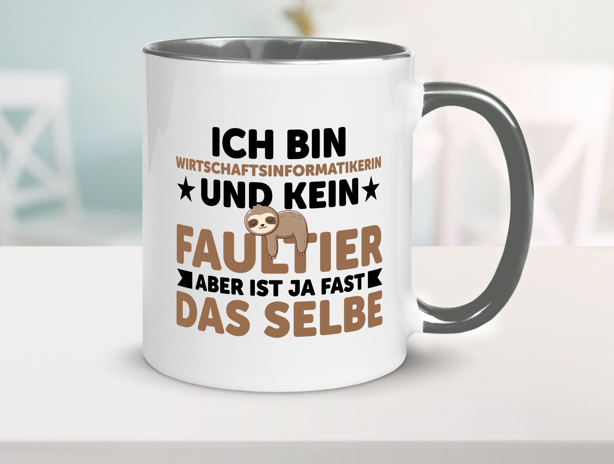 Ich bin kein Faultier: Wirtschaftsinformatikerin v2 lustig Tierliebhaber Humor