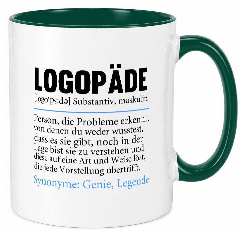Logopäde | Spruch lustig Sprachtherapie Beruf lustiger Geschenk Arbeit Kollegen Tasse