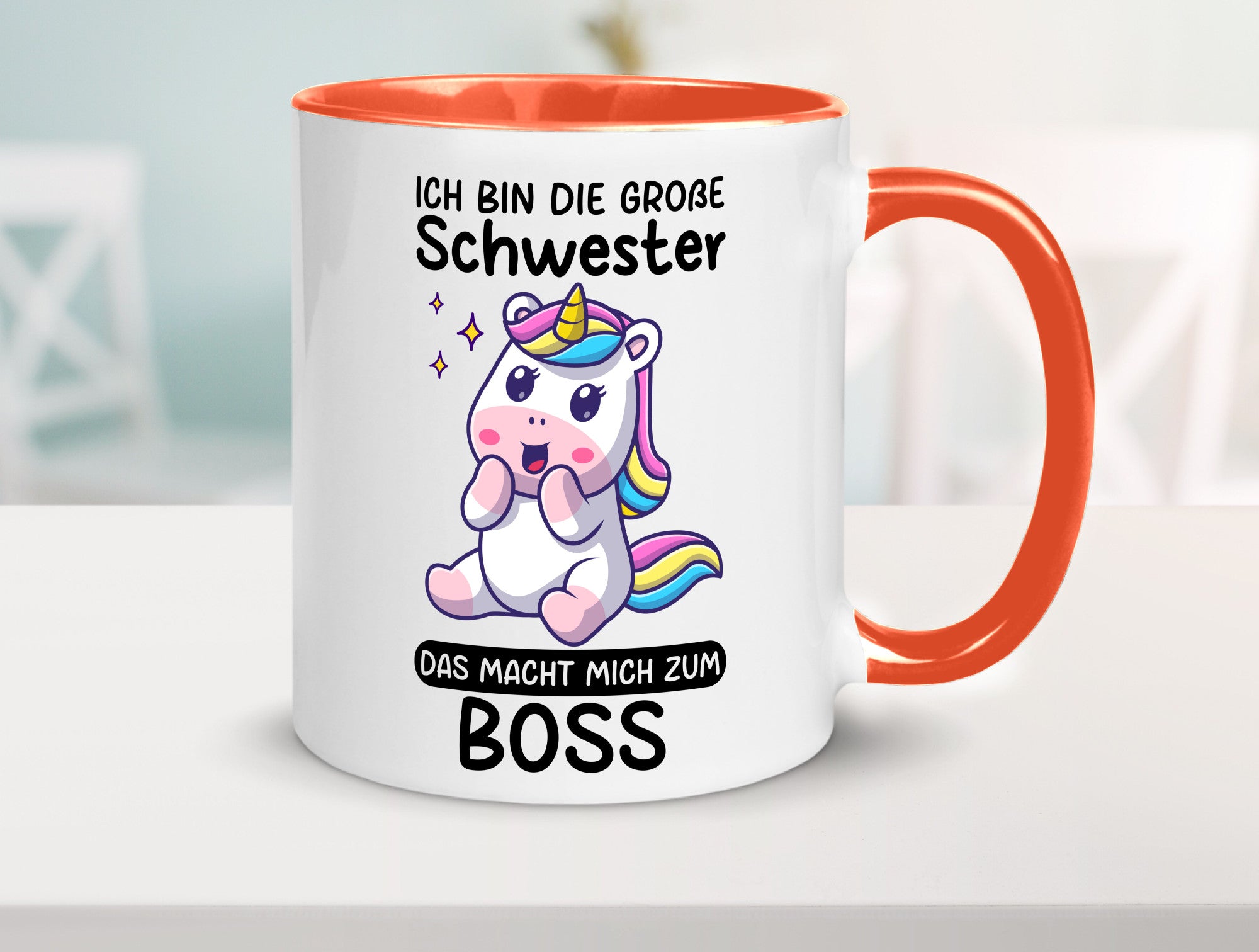Große schwester macht mich zum Boss | Einhorn Geschwister lustiger Spruch