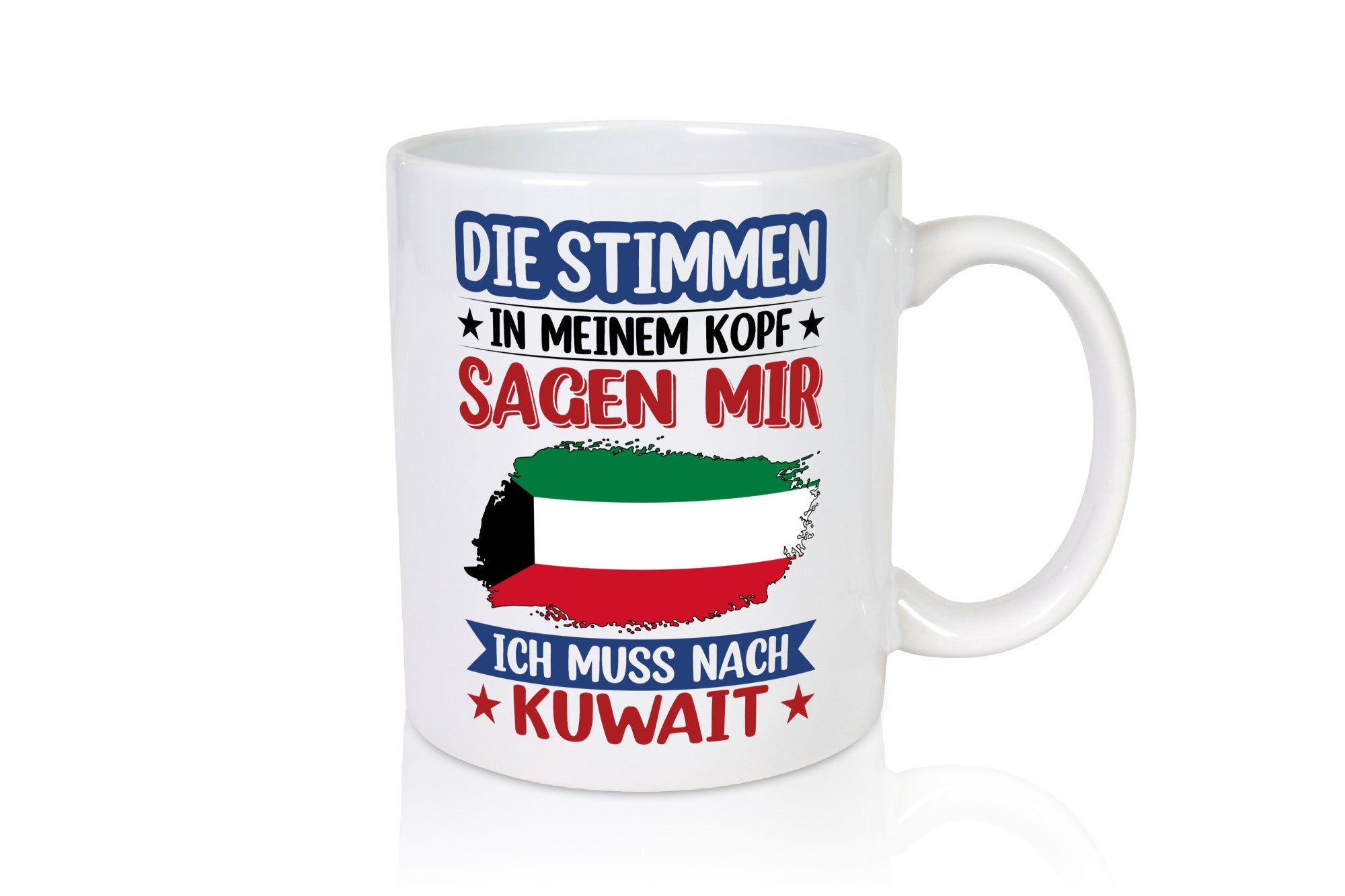 Kuwait | Urlaub Stimmen in meinem Kopf Traumland Geschenkidee Humor Tasse