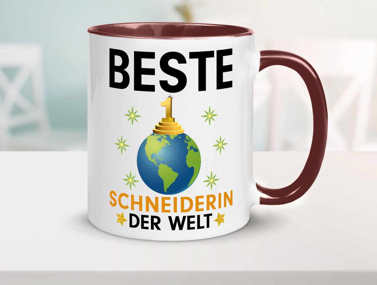 Welt Beste Schneiderin | Beruf Schneiderei lustiger Spruch Geschenk Arbeit Tasse