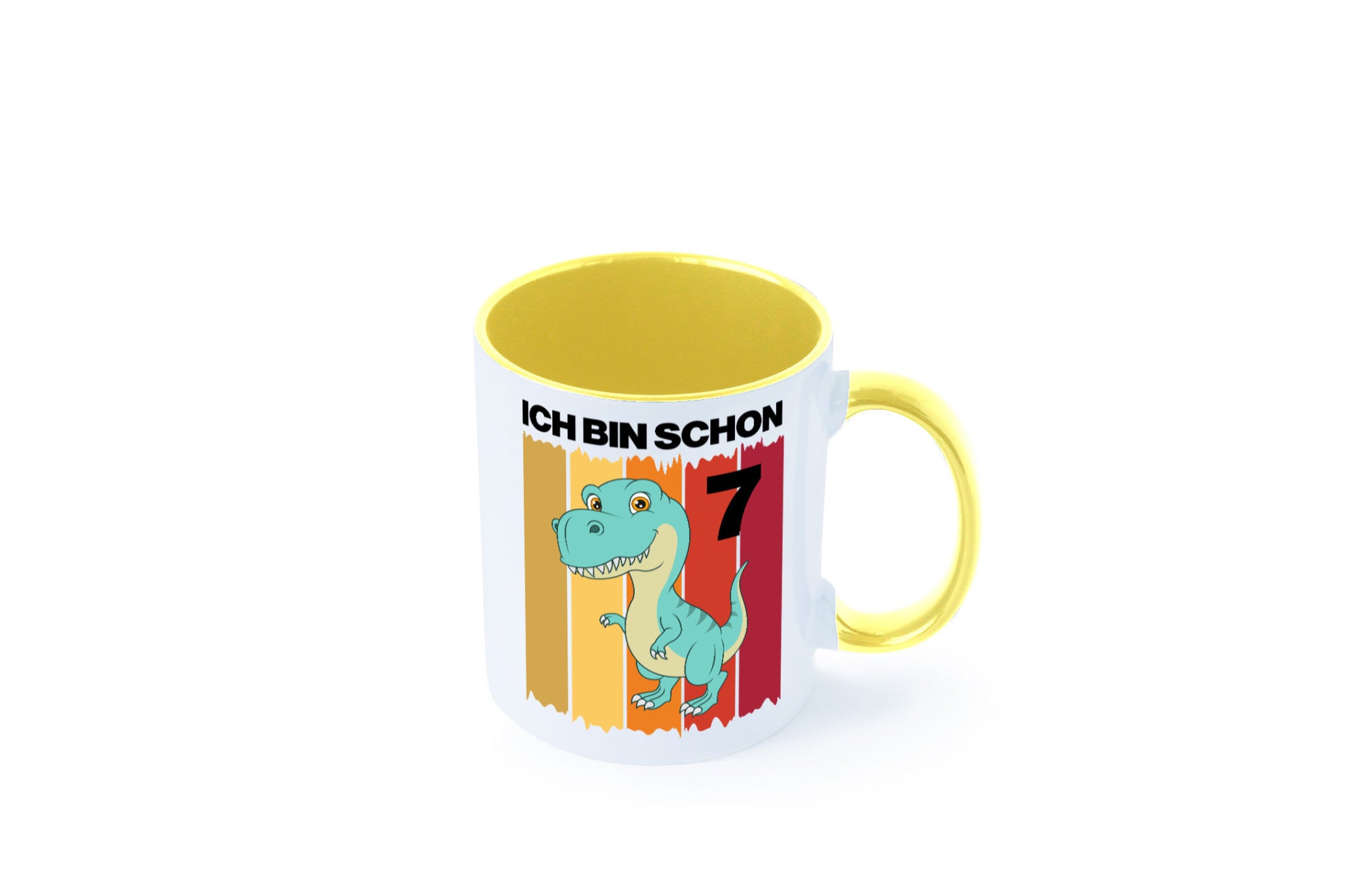 7. Geburtstag | 7 Jahre Dinosaurier lustiger Spruch Geschenk Geschenkidee Tasse