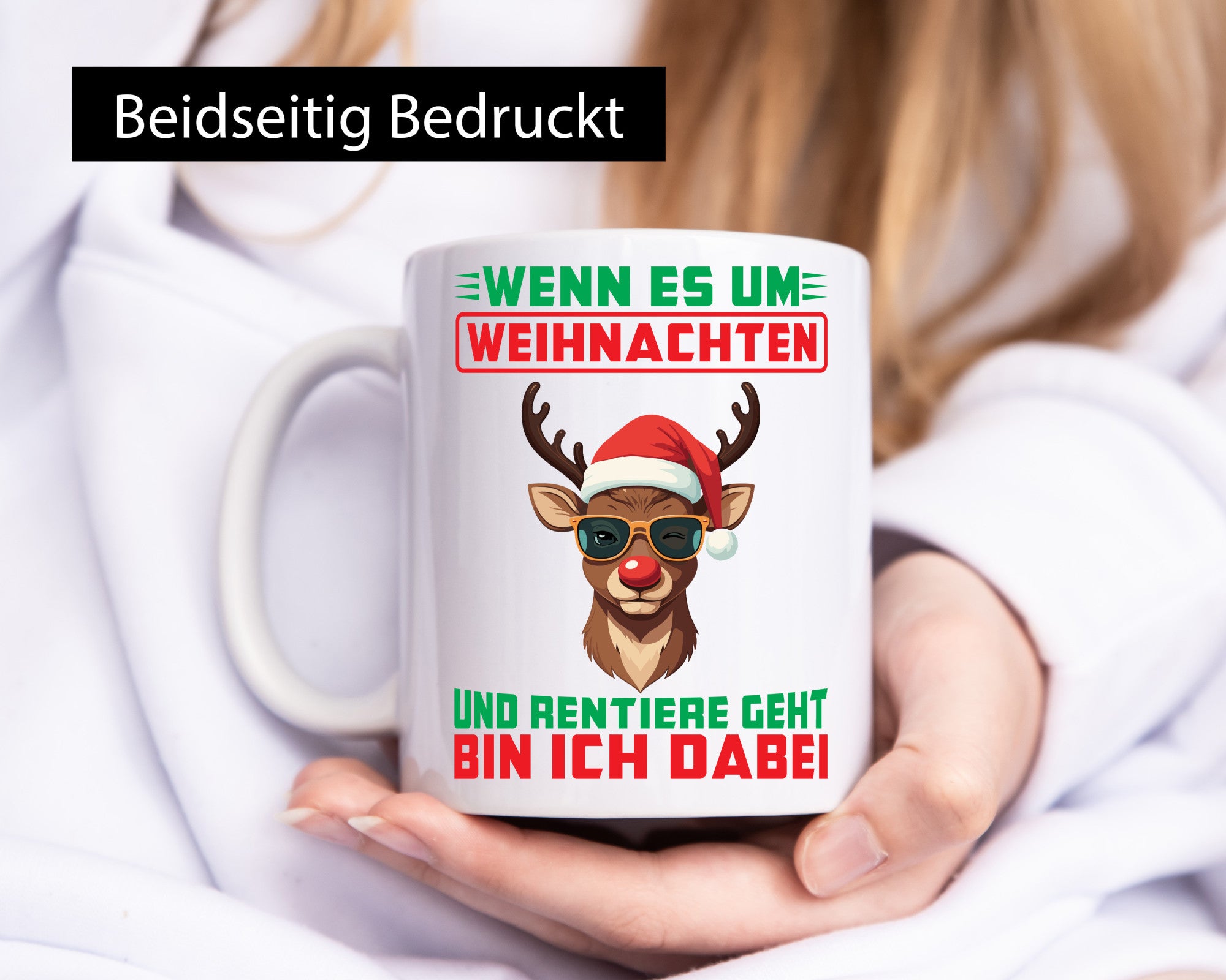 Wenn es um Weihnachten und Rentiere geht bin ich dabei v2 Geschenkidee