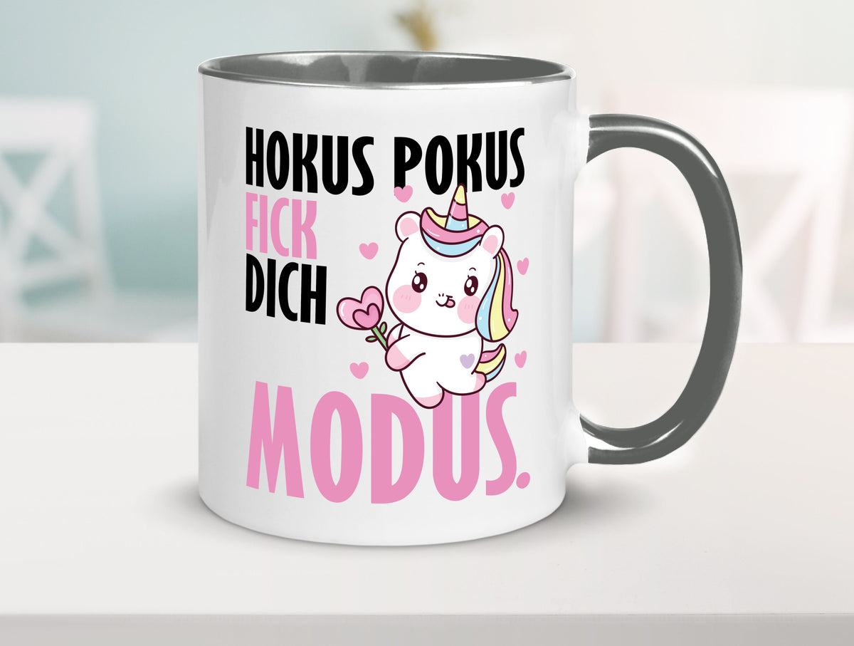Hokus Pokus lustiger Spruch Geschenk Humor Geschenkidee Tasse