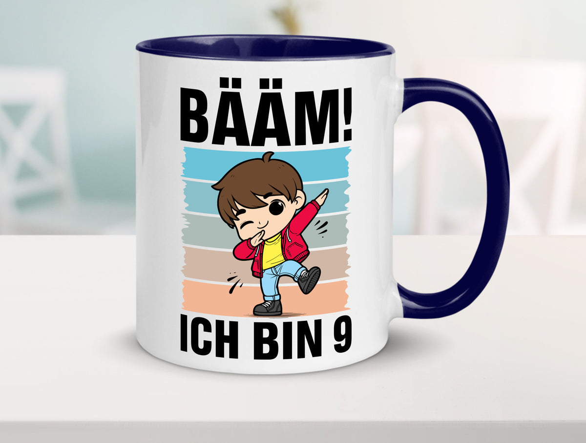 9. Geburtstag | Ich bin 9 Jahre Bäääm Dabbing Kind lustig Geschenkidee Geschenk Tasse