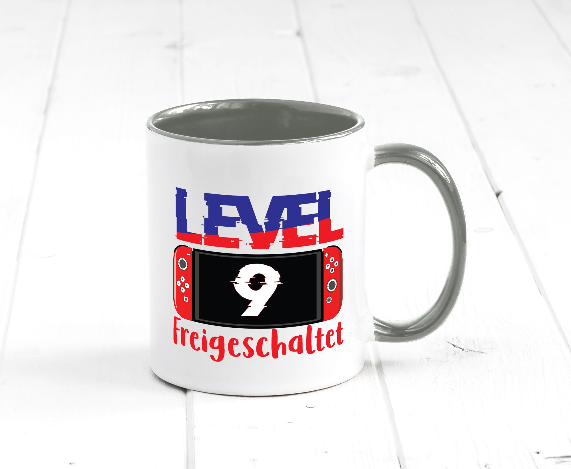 Level 9 Freigeschaltet | 9. Geburtstag Zocker Gamer Humor Geschenkidee Tasse