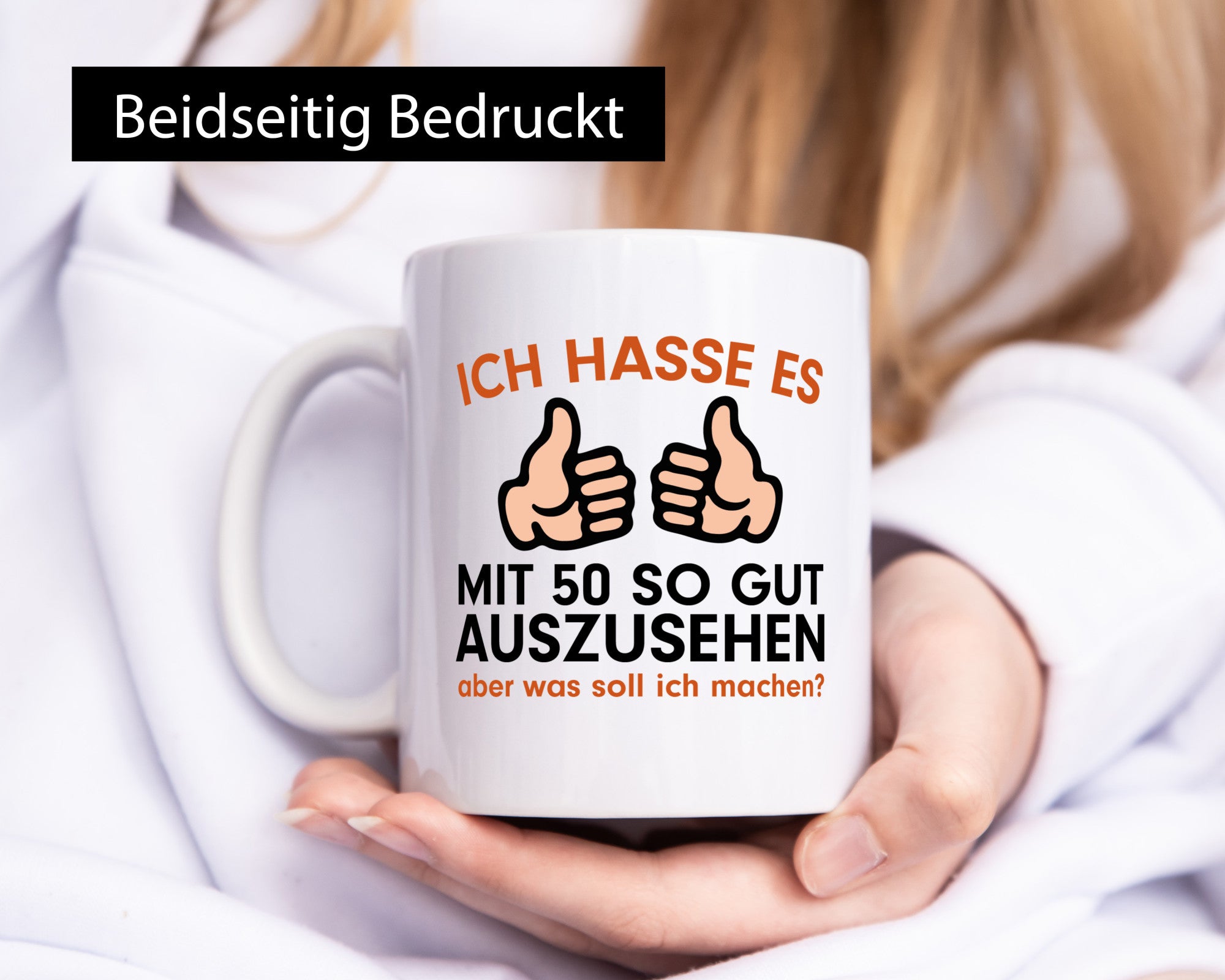 Mit 50 | Geburtstag lustiger Spruch 50er Geschenk Geschenkidee Tasse