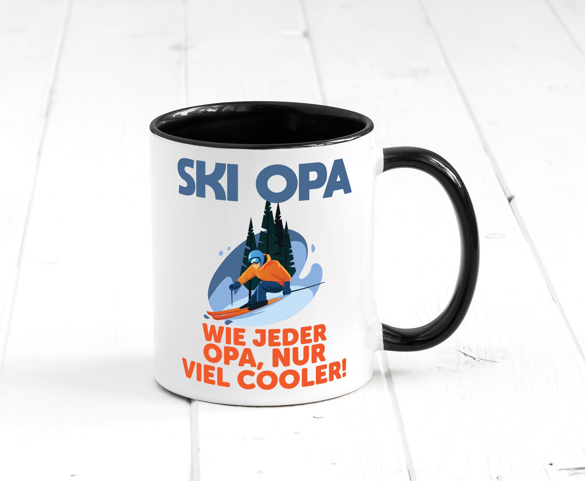 Ski Opa, normal, nur cooler | Skifahrer Bäume Schnee Geschenkidee Familie Humor