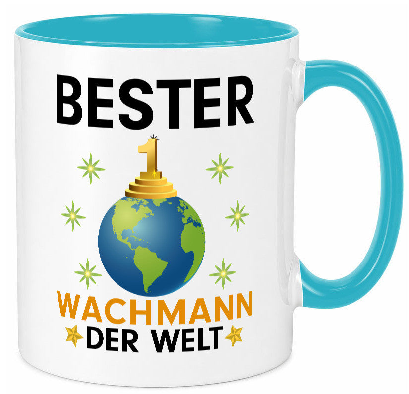 Welt Bester Wachmann | Wachpersonal Nachtwächter Humor Geschenkidee Tasse