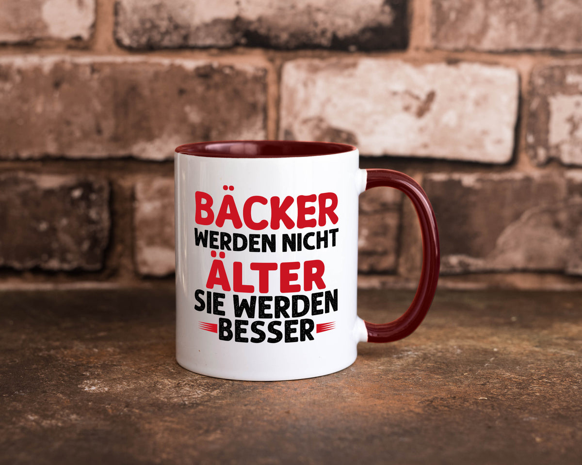 Bäcker werden nicht älter Sie besser lustig Humor Geschenkidee Geschenk Tasse
