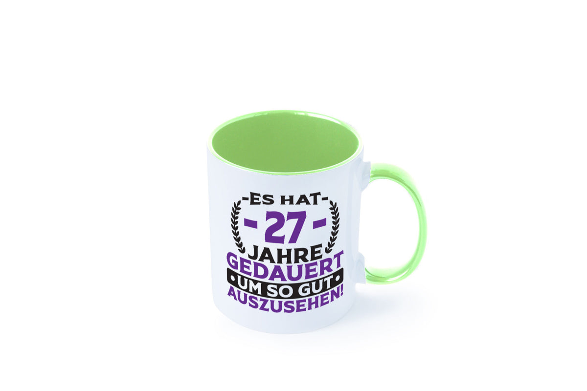 27 Jahre gedauert um so gut auszusehen | 27. Geburtstag v2 Geschenkidee Humor Tasse