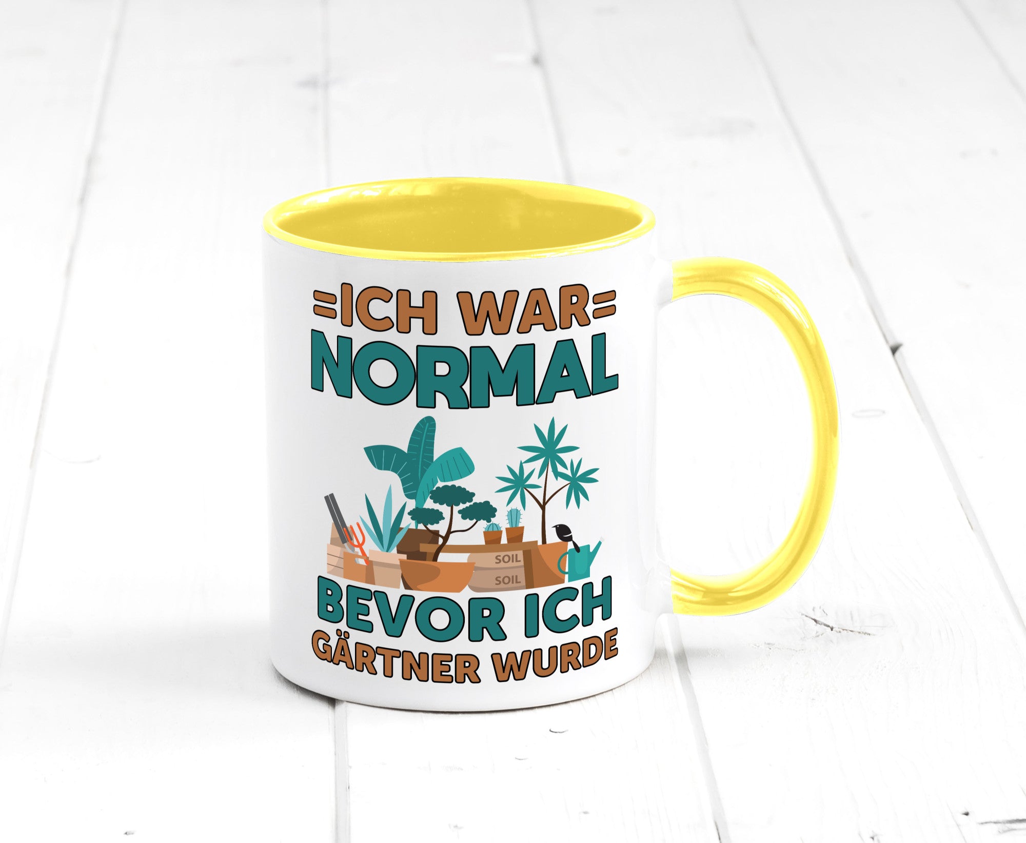 Ich war normal bevor Gärtner wurde | Garten lustiger Spruch Geschenk Humor