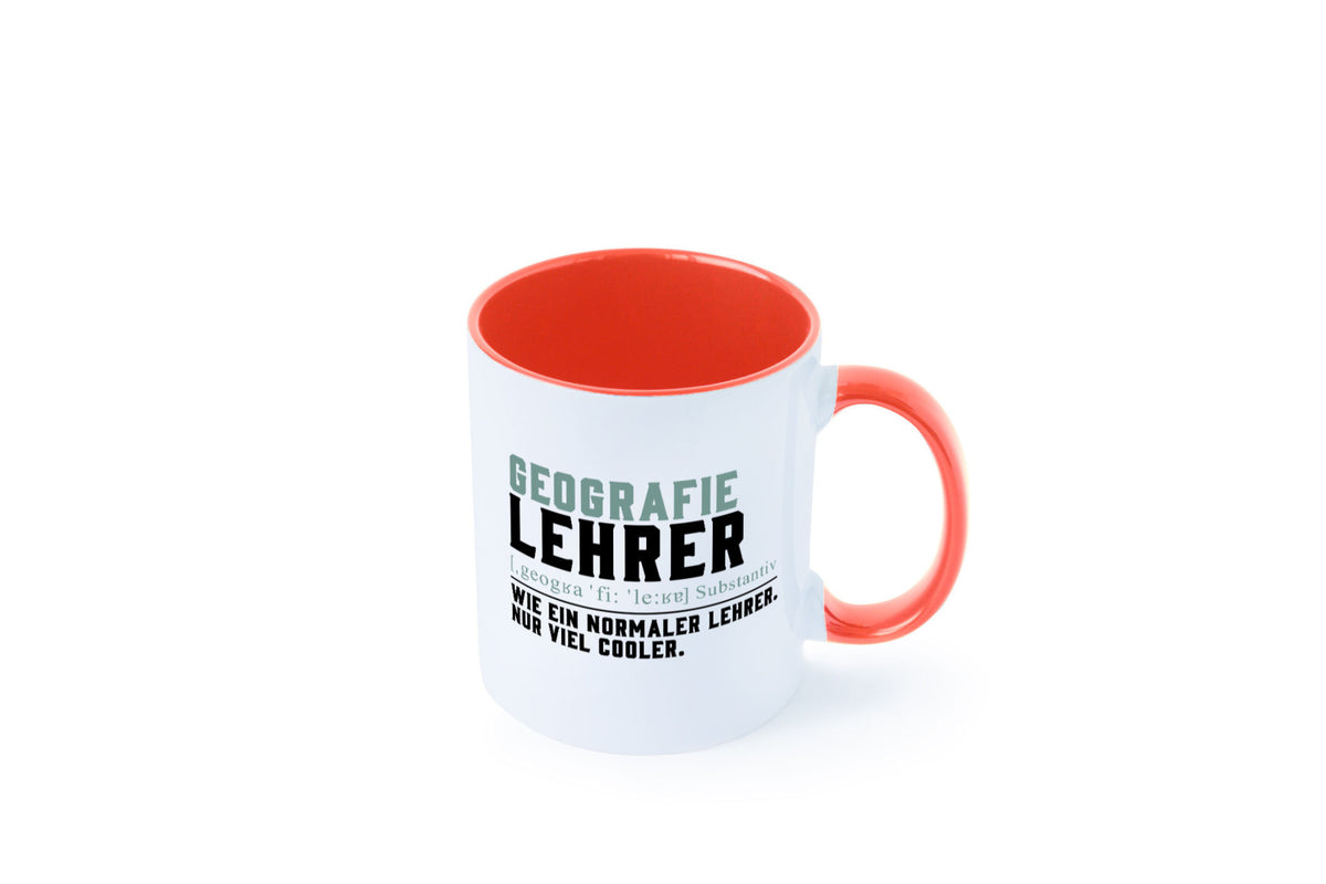 Geographielehrer | Lehrer Unterricht Lieblingslehrer lustiger Spruch Geschenk Tasse