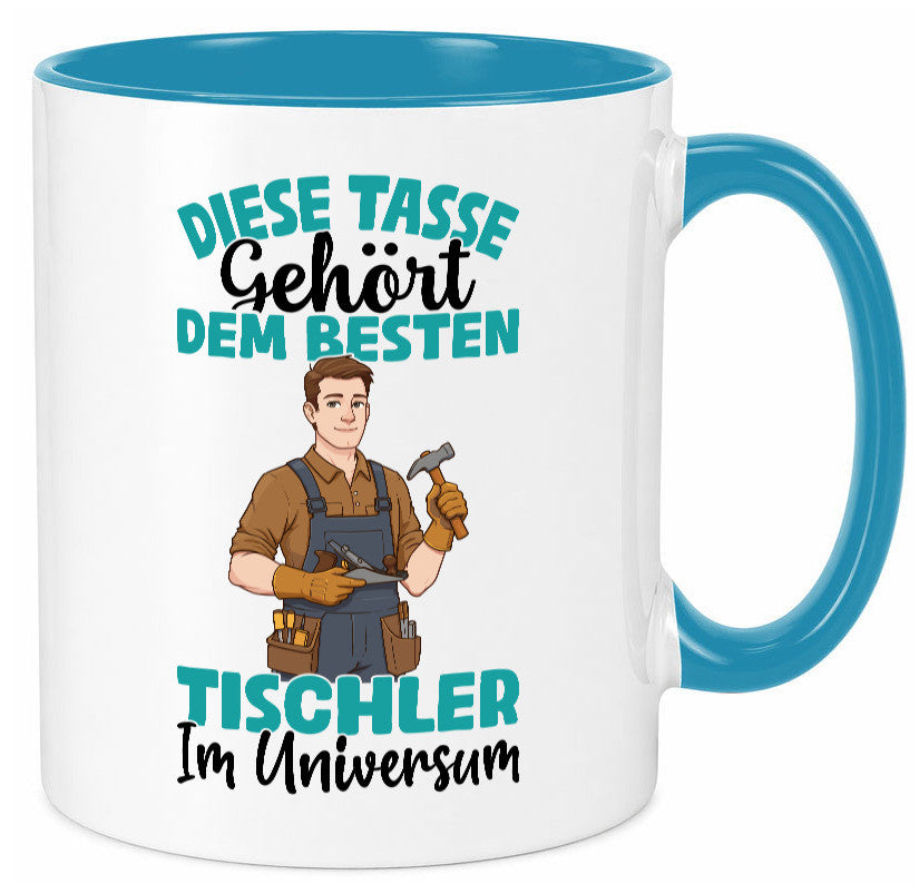 Im Universum: Tischler | Handwerk Beruf Tischlerei Geschenkidee Arbeit Kollegen Tasse