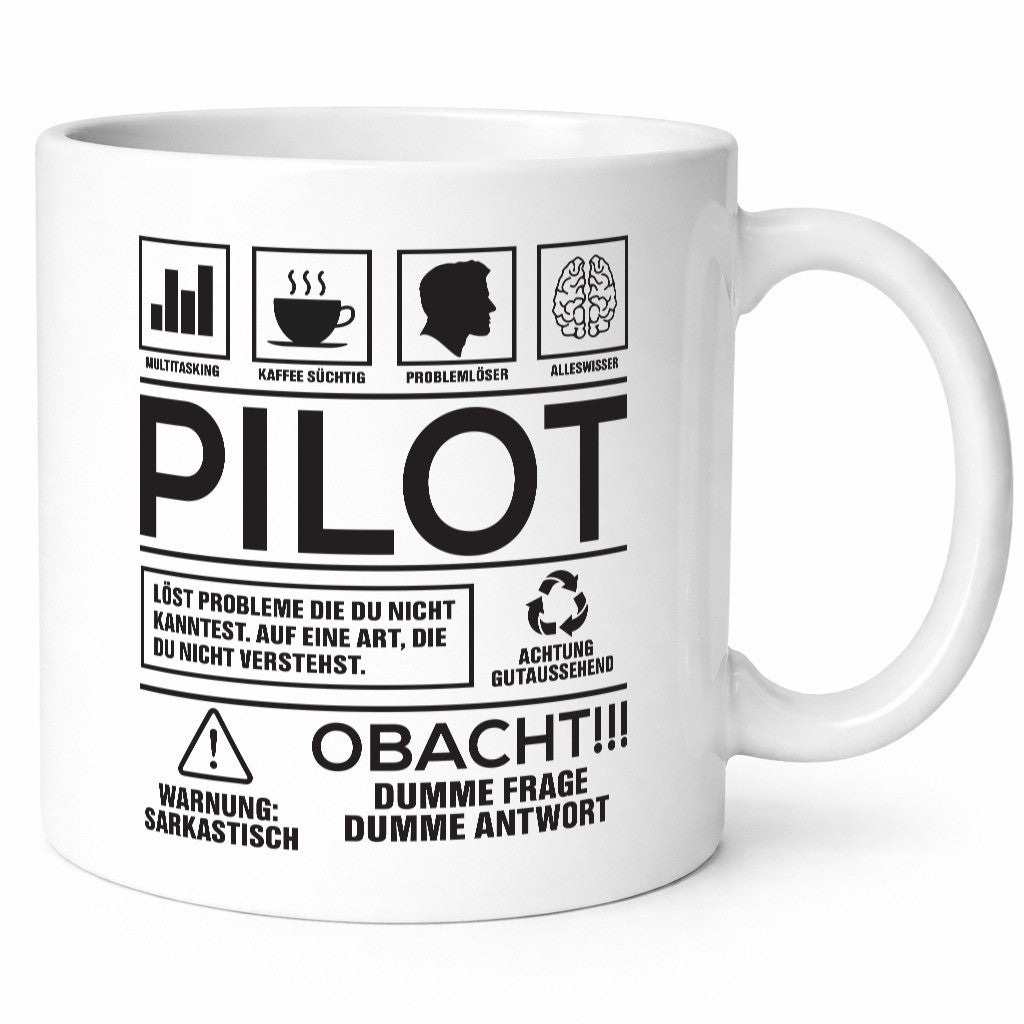 Achtung Probleme Pilot | Flugzeug Piloten lustig Humor Geschenkidee Geschenk
