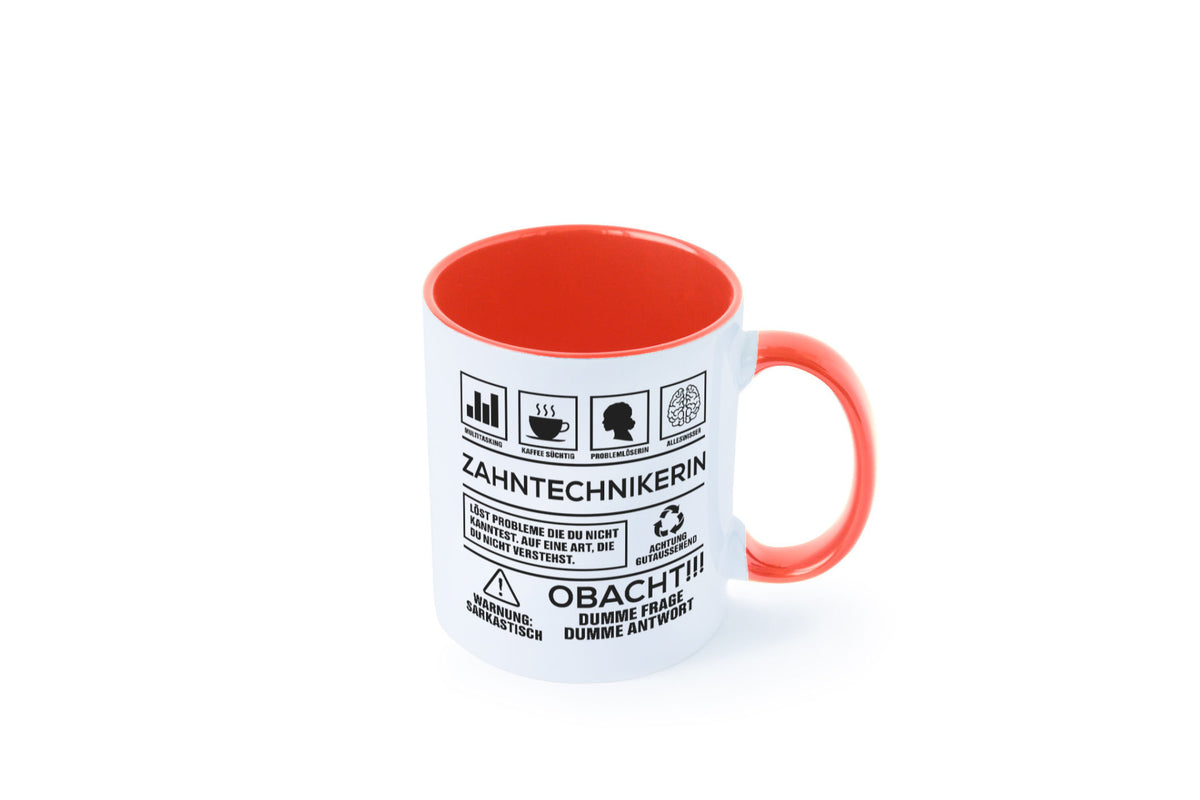 Achtung Probleme Zahntechnikerin | Zahnmedizin Humor Geschenkidee Tasse