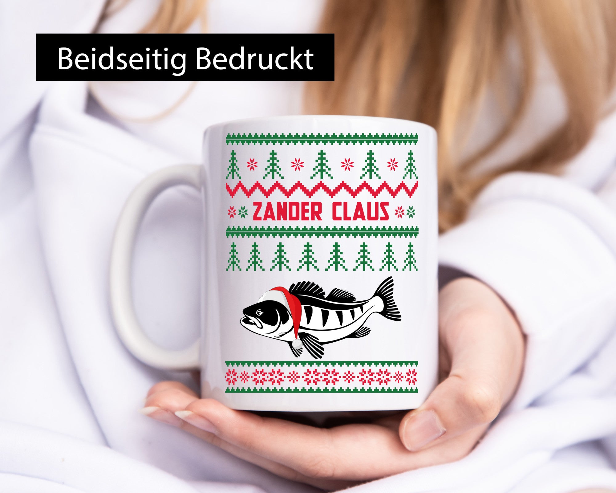 Zander Claus | Fischliebhaber Weihnachten Mitarbeiter Geschenkidee Arbeit