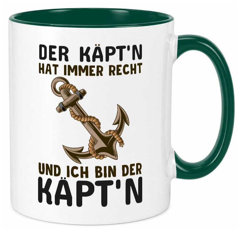 Der Kapitän | Käpt?n Tasse Schifffahrer Boot lustig Humor Geschenkidee Geschenk