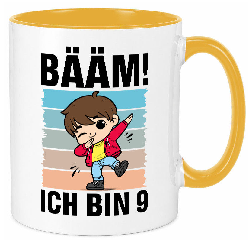 9. Geburtstag | Ich bin 9 Jahre Bäääm Dabbing Kind lustig Geschenkidee Geschenk Tasse