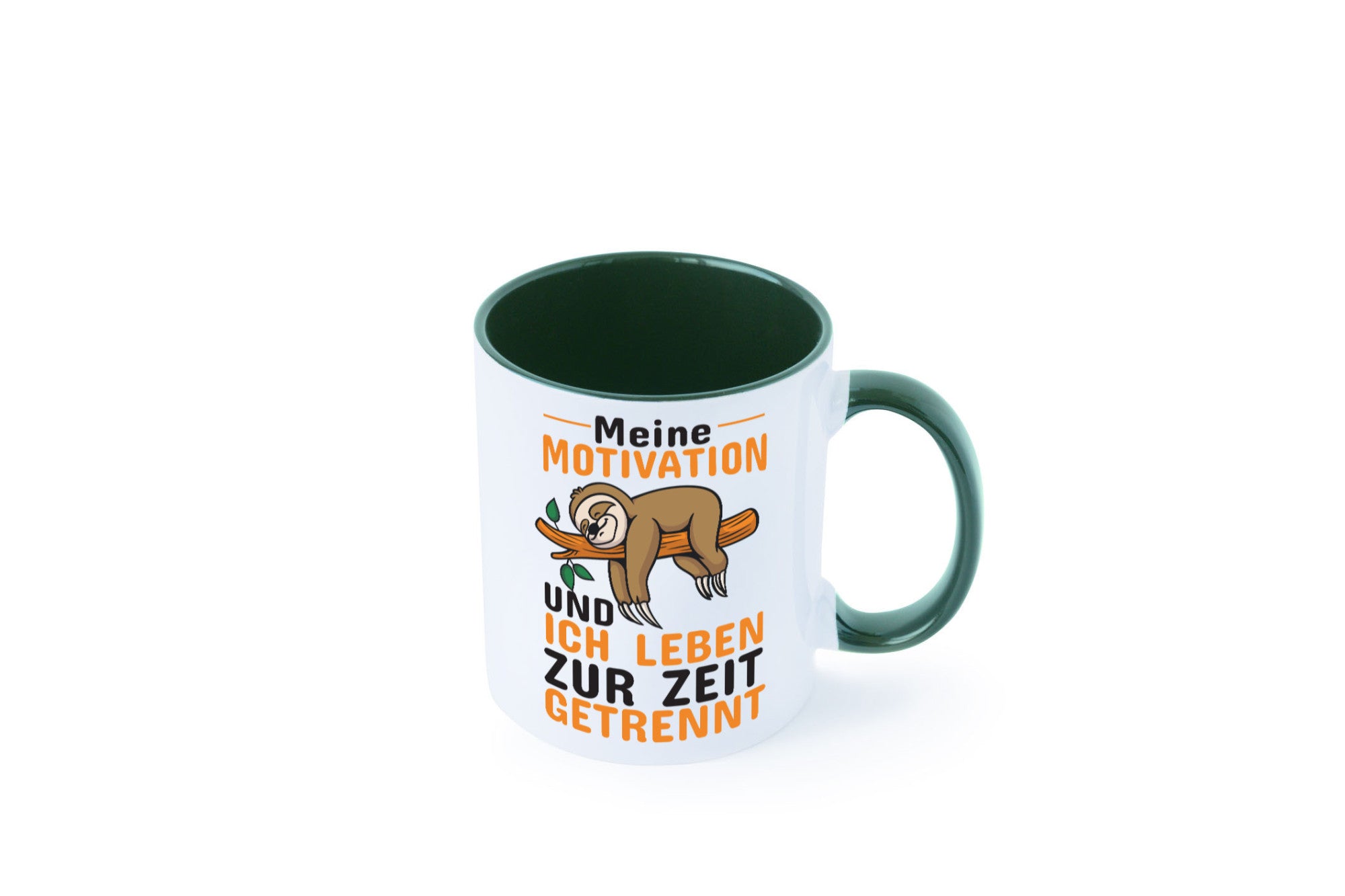 Keine Motivation | Faultier Tasse Büro Humor faul Geschenk Arbeit Kollegen