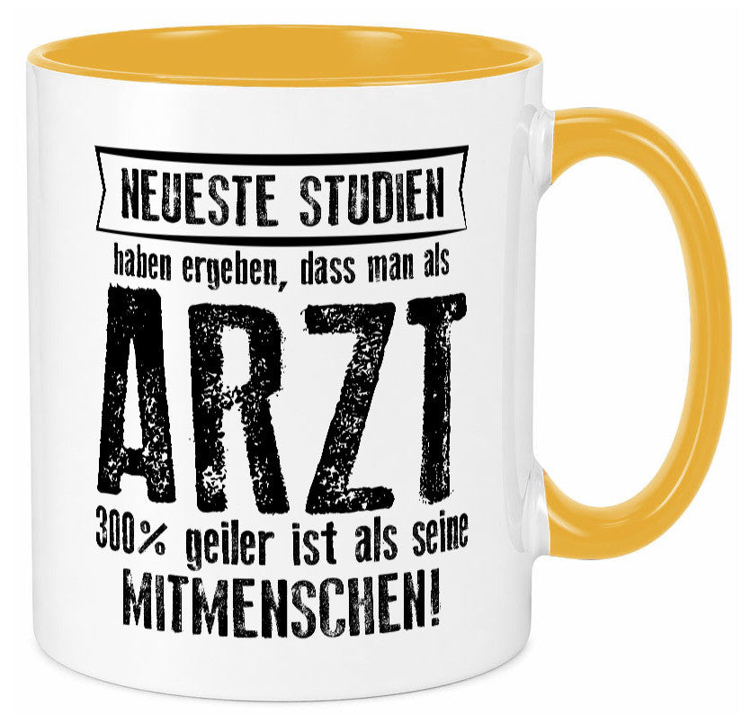 Neuste Studien: Arzt | Medizin Doktor Facharzt Geschenkidee Humor Tasse