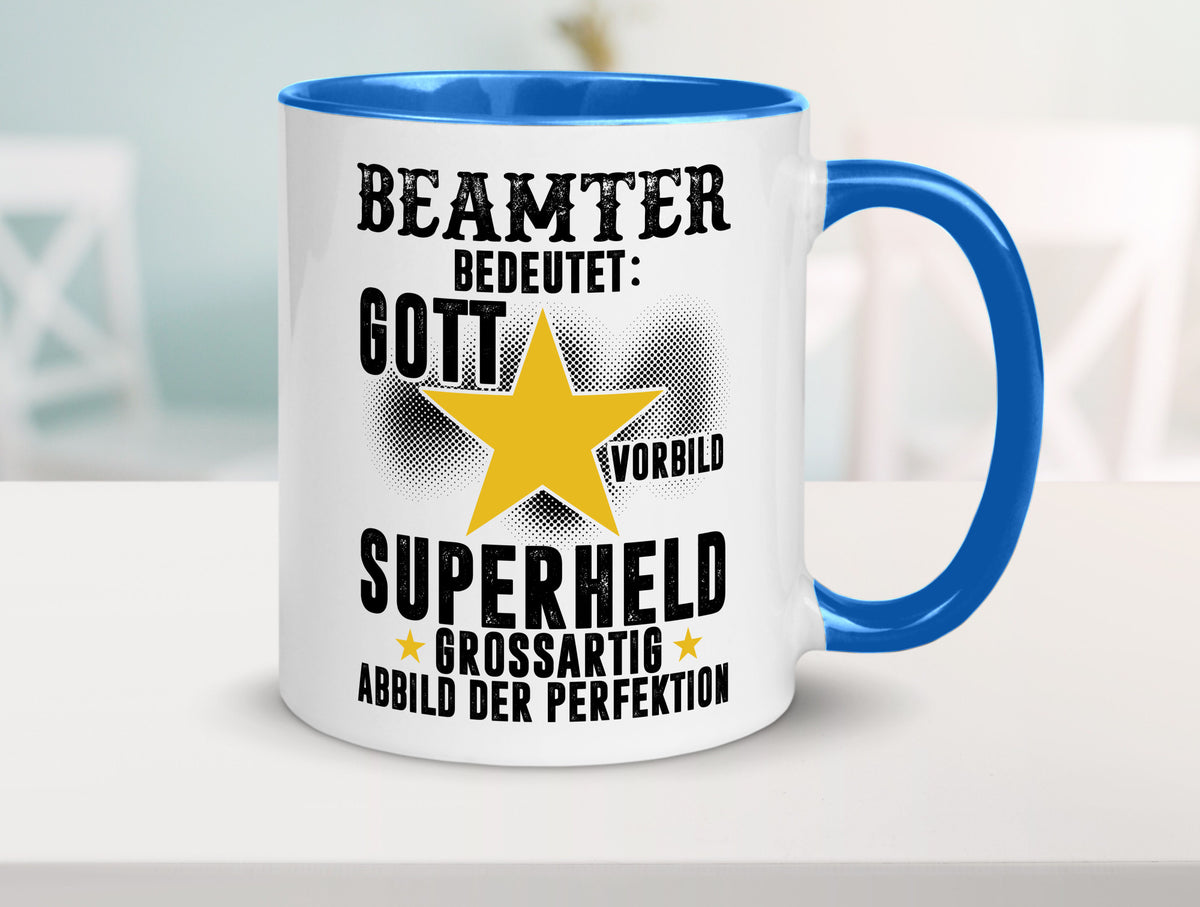 Bedeutung von Beamter | Verbeamtung öffentlicher Dienst Humor Geschenkidee Tasse