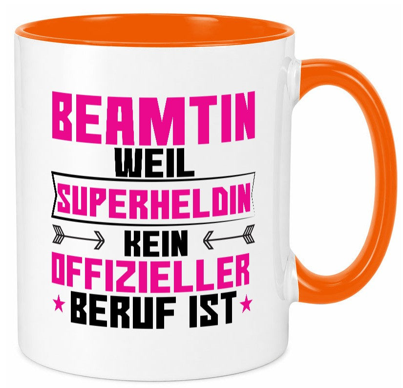 Superheldin Beamtin | Verbeamtung öffentlicher Dienst Geschenkidee Humor Tasse