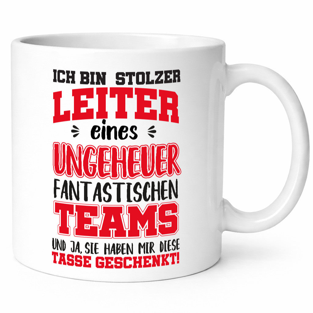 Stolzer Teamleiter | Beruf Tasse Mitarbeiter Humor lustiger Spruch Geschenk