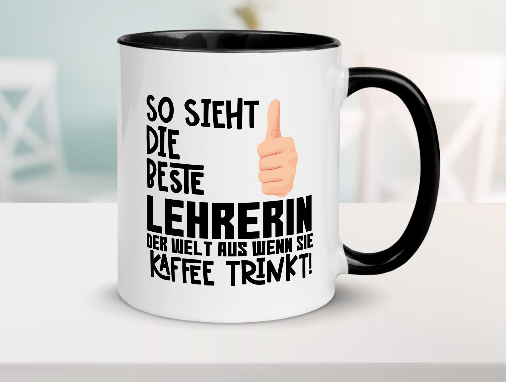 Beste Lehrerin | Lehrer Tasse Schule Dankeschön lustiger Spruch Geschenk Humor